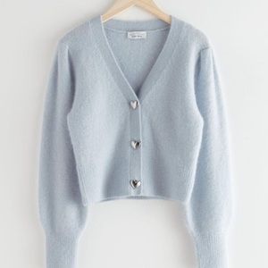 & Other Stories Baby Blue Sweater Cardigan